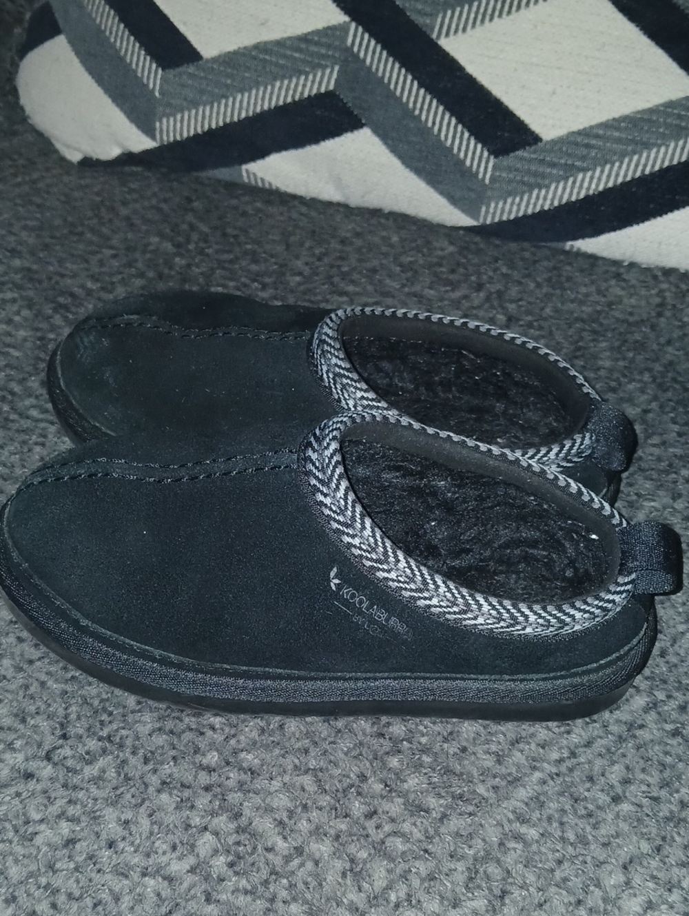 Koolaburra Black Slip-On Fleece-Lined Youth